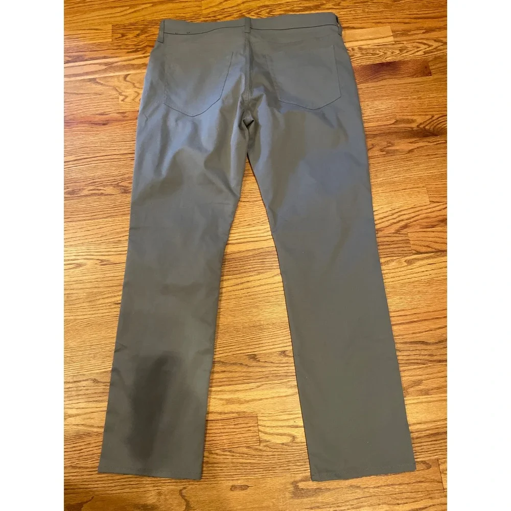 J. Crew Flex Men's Pants 36x32 Blue Grey Straight Fit Tech Performance Lot of 2